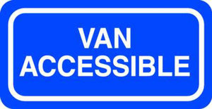 Van Accessible - Available in Different Materials - Eco Parking Signs