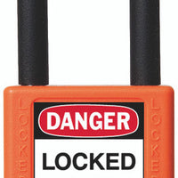 RecycLock Padlock, Keyed Different, 1.5" Shackle and 1.75" Body - Orange