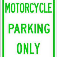 Motorcycle Parking - Available in Different Materials - Eco Parking Signs