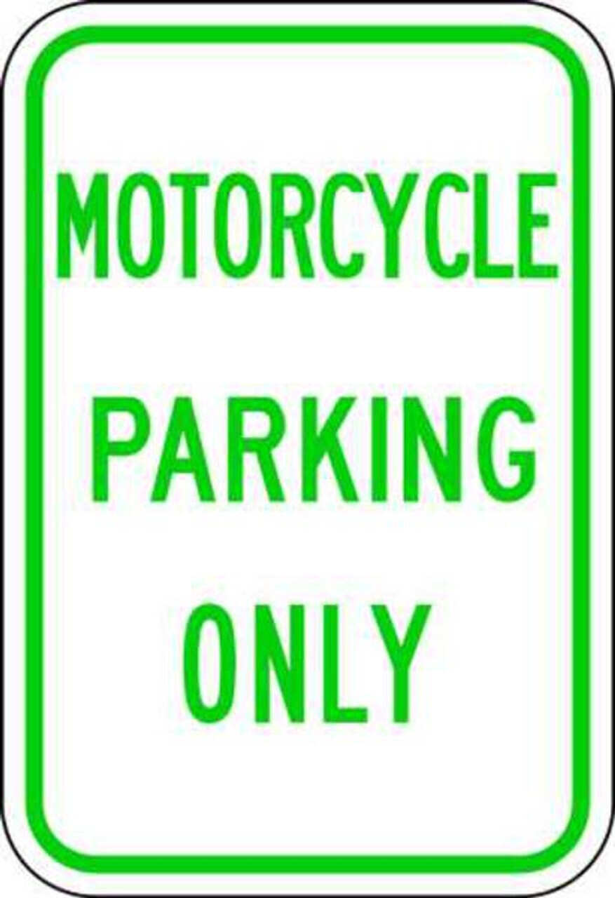 Motorcycle Parking - Available in Different Materials - Eco Parking Signs