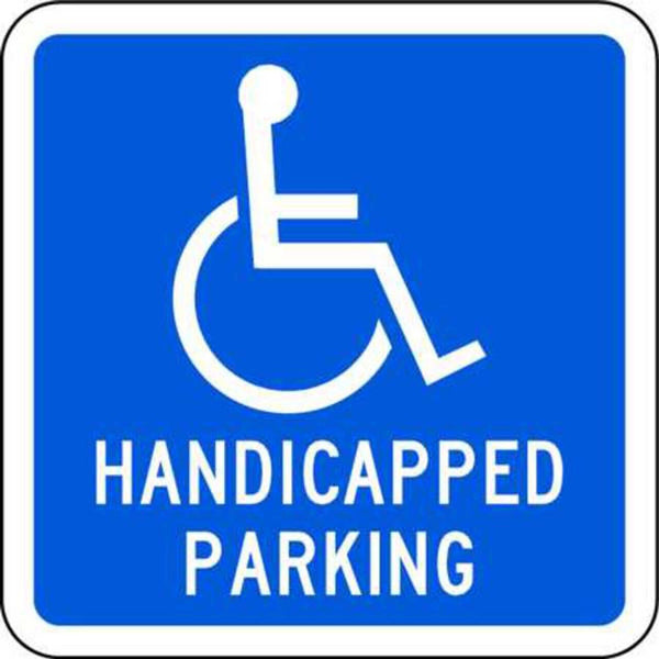 Handicapped Parking With Symbol - Available in Different Materials - Eco Parking Signs