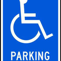 Handicapped Parking Permit - Available in Different Materials - Eco Parking Signs