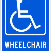 Handicapped Wheel Chair Ramp - Available in Different Materials - Eco Parking Signs