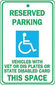 Reserved Parking This Space - Available in Different Materials - Eco Parking Signs