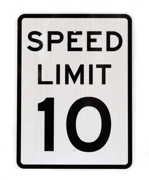 Speed Limit 10 MPH Eco Traffic Sign | 2237