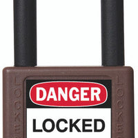 RecycLock Padlock, Keyed Different, 1.5" Shackle and 1.75" Body - Brown