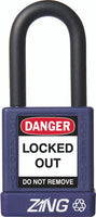 RecycLock Padlock, Keyed Different, 1.5" Shackle and 1.75" Body - Purple
