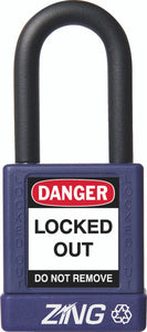 RecycLock Padlock, Keyed Different, 1.5" Shackle and 1.75" Body - Purple
