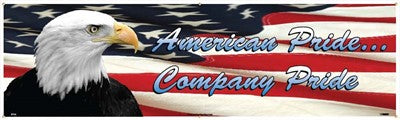 BANNER, AMERICAN PRIDE COMPANY PRIDE, 3FT X 10FT