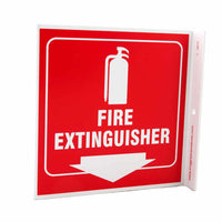 Fire Extinguisher Down Arrow With Graphic Eco Safety L Sign | 2517