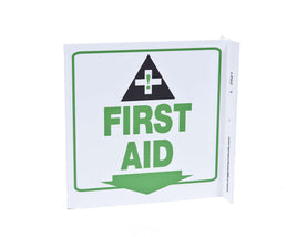 First Aid Down Arrow With Graphic Eco Safety L Sign | 2521