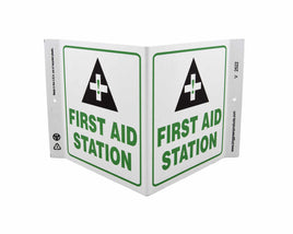 First Aid Station - Eco Safety V Sign | 2522