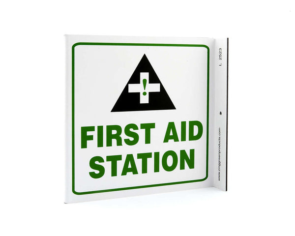First Aid Station With Graphic Eco Safety L Sign | 2523