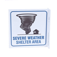 Severe Weather Shelter Area With Graphic Eco Safety L Sign | 2541