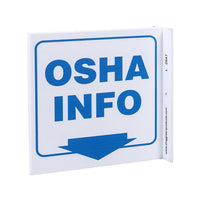OSHA Info Down Arrow Eco Safety L Sign | 2547