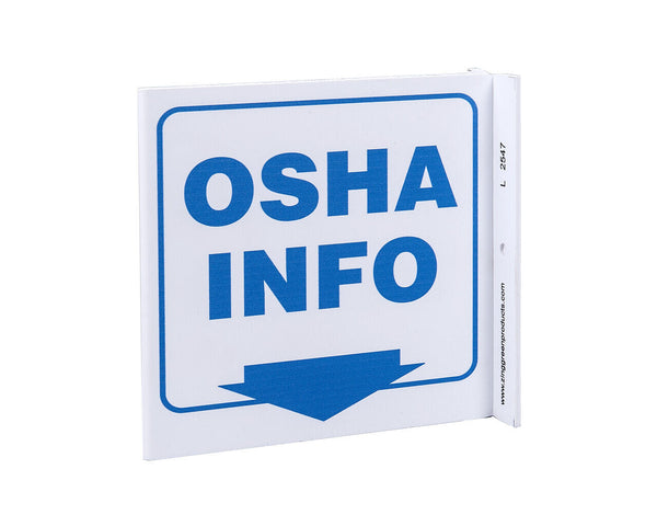 OSHA Info Down Arrow Eco Safety L Sign | 2547