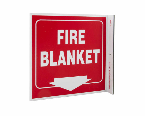 Fire Blanket Down Arrow With Graphic Eco Safety L Sign | 2555