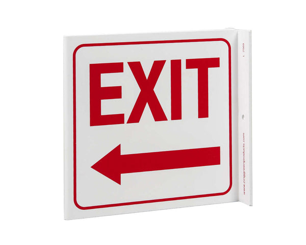Exit Arrow Eco Safety L Sign | 2569