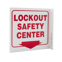 Lockout Safety Center Down Arrow Eco Safety L Sign | 2571