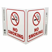 No Smoking With Graphic - Eco Safety V Sign | 2572