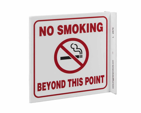 No Smoking Beyond This Point With Graphic Eco Safety L Sign | 2575