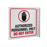 Authorized Personnel Only Do Not Enter With Graphic Eco Safety L Sign | 2577