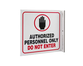 Authorized Personnel Only Do Not Enter With Graphic Eco Safety L Sign | 2577