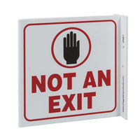Not An Exit With Graphic Eco Safety L Sign | 2581