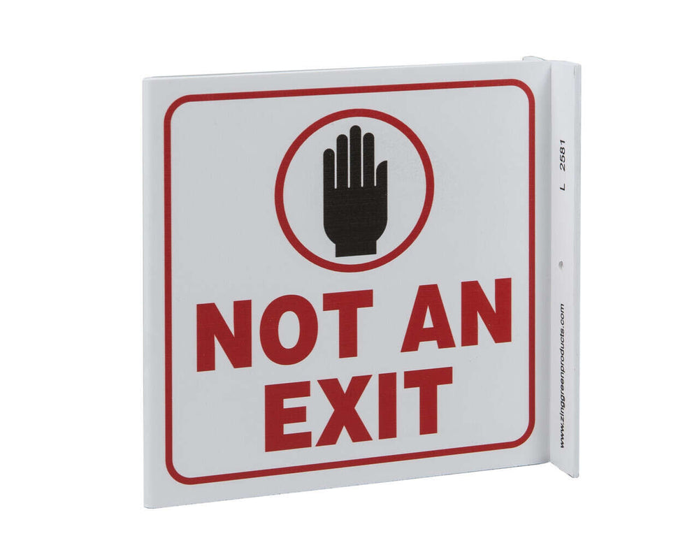 Not An Exit With Graphic Eco Safety L Sign | 2581