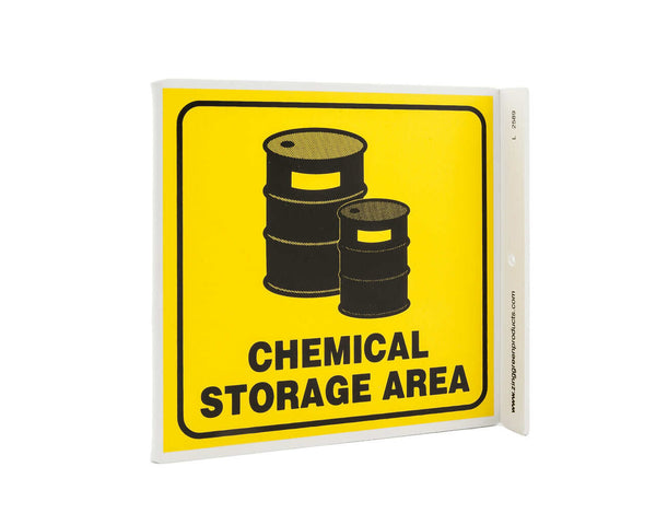 Chemical Storage Area With Graphic Eco Safety L Sign | 2589