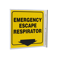 Emergency Escape Respirator With Graphic Eco Safety L Sign | 2593