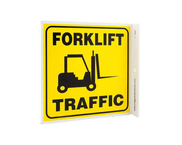 Forklift Traffic With Graphic Eco Safety L Sign | 2597
