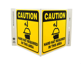 Hard Hat Required In This Area - Eco Safety V Sign | 2598