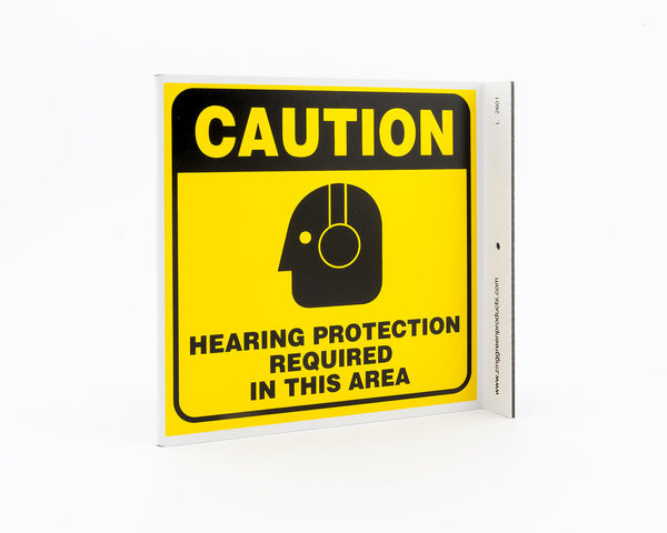 Hearing Protection Required In This Area With Graphic Eco Safety L Sign | 2601