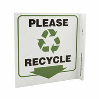 Please Recycle With Graphic Eco Safety L Sign | 2611