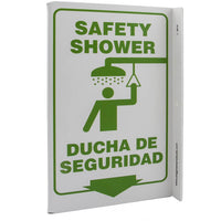 Safety Shower Bilingual With Graphic Eco Safety L Sign | 2619