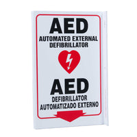 AED Bilingual With Graphic Eco Safety L Sign | 2627
