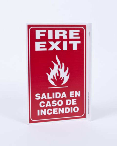 Fire Equipment Bilingual With Graphic Eco Safety L Sign | 2633