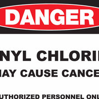 Danger Vinyl Chloride May Cause Cancer Eco GHS Signs Available in Different Materials | 2664