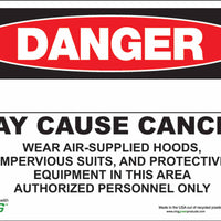 Danger May Cause Cancer Eco GHS Signs Available in Different Materials | 2674