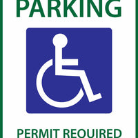 Handicapped Reserved Parking Permit Arkansas Eco Parking HDCP Signs 