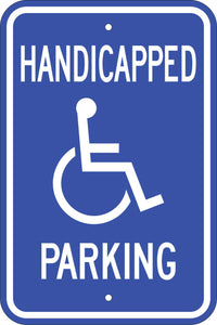 Handicapped Parking with Symbol Eco Parking HDCP Signs 