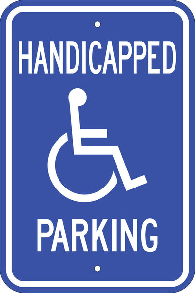 Handicapped Parking with Symbol Eco Parking HDCP Signs 
