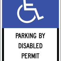 Handicapped Parking Disabled Permit Florida Eco Parking HDCP Signs 