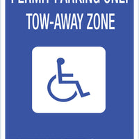 Handicapped Permit Parking Georgia Eco Parking HDCP Signs 