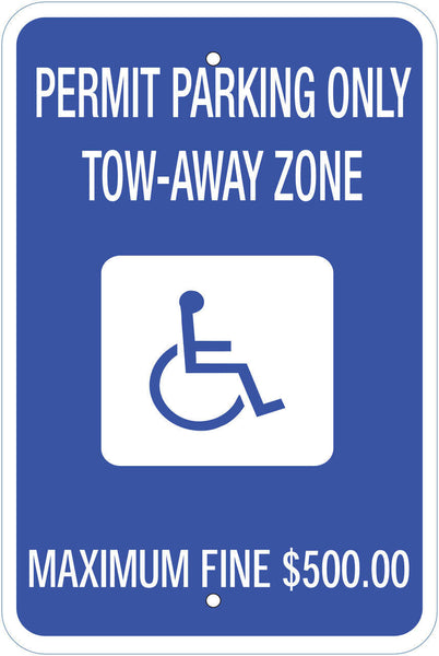 Handicapped Permit Parking Georgia Eco Parking HDCP Signs 