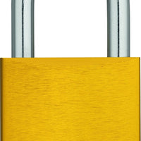 Aluminum Safety Padlocks Keyed Different 1.5 Inch Shackle - Yellow