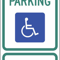 Handicapped Parking Van Accessible, Texas - Eco Parking Signs