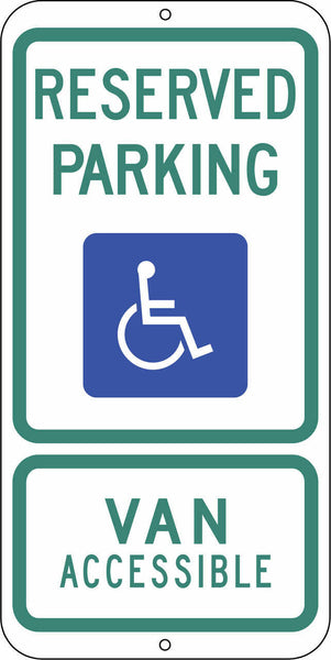 Handicapped Parking Van Accessible, Texas - Eco Parking Signs