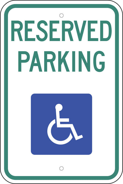 Handicapped Reserved Parking, Wyoming Eco Parking HDCP Signs 